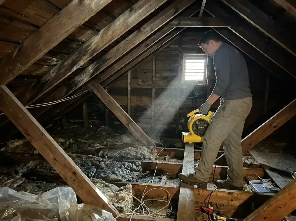 attic-water-damage-drying-proc-007 — frequently asked questions, Emergency Water Extraction & 24/7 Flood Response in Beckley…